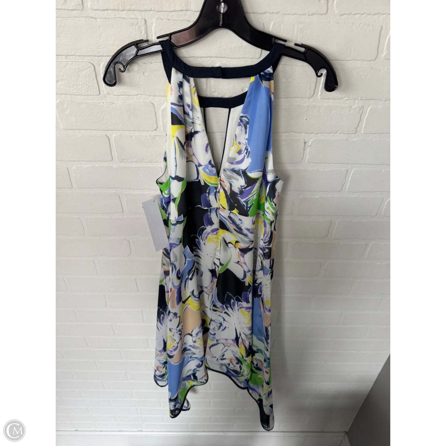 Dress Party Short By Adrianna Papell In Blue & White, Size: S