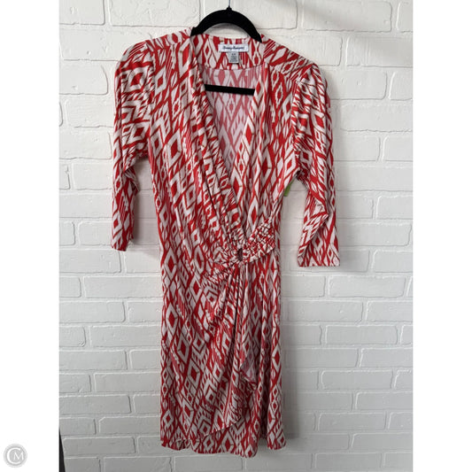 Dress Work By Tommy Bahama In Cream & Orange, Size: S