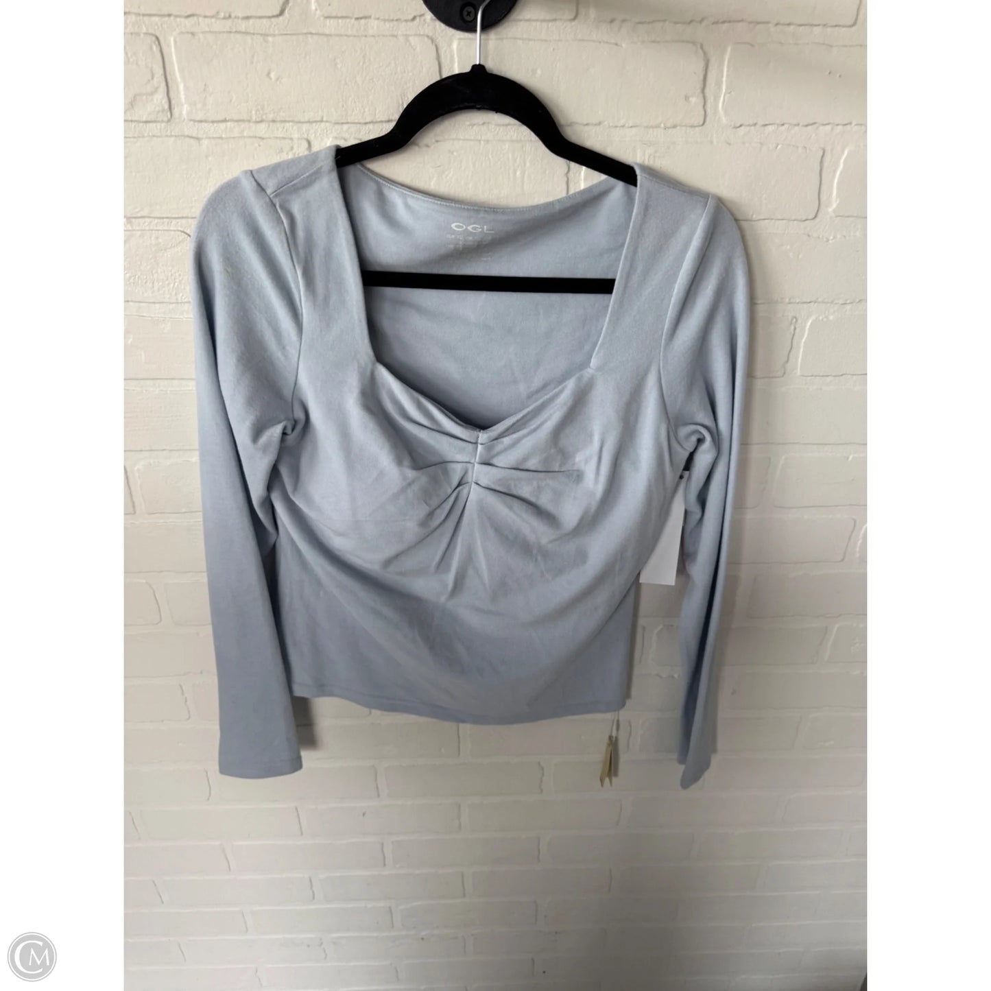Top Long Sleeve Basic By Cmc In Blue, Size: Xl