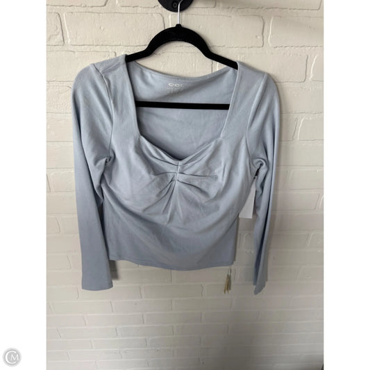 Top Long Sleeve Basic By Cmc In Blue, Size: Xl