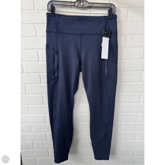 Athletic Leggings By Athleta In Blue, Size: 8