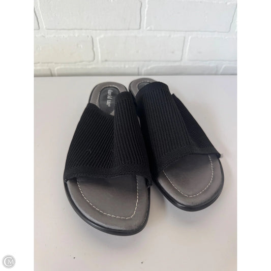 Sandals Heels Block By Clothes Mentor In Black, Size: 8.5