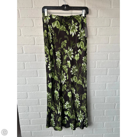 Skirt Maxi By Anthropologie In Black & Green, Size: 0p