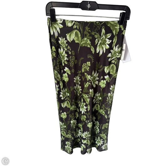 Skirt Maxi By Anthropologie In Black & Green, Size: 0p