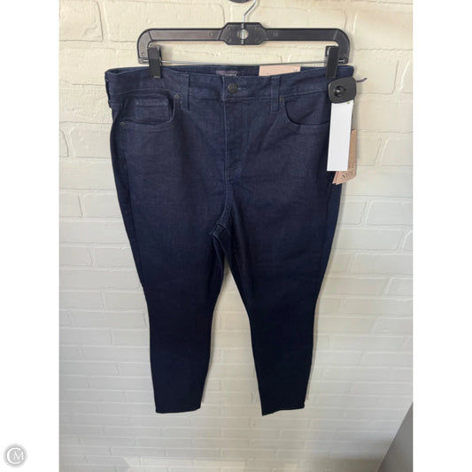 Jeans Skinny By Not Your Daughters Jeans In Blue Denim, Size: 14