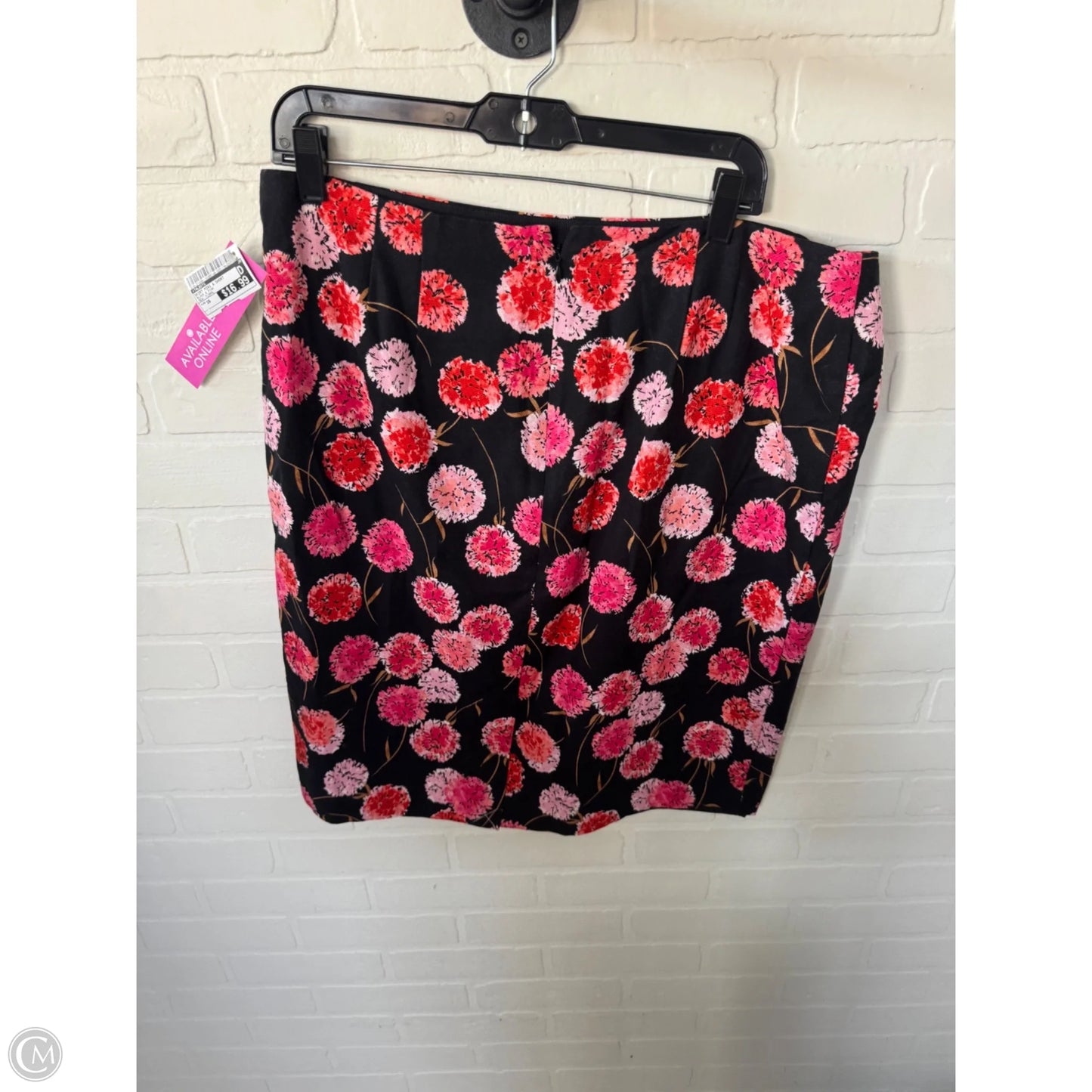 Skirt Mini & Short By Talbots In Black & Pink, Size: 16