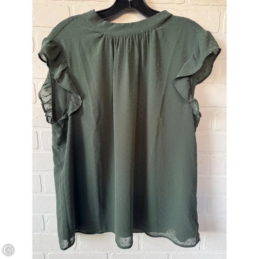 Top Sleeveless By Clothes Mentor In Green, Size: L