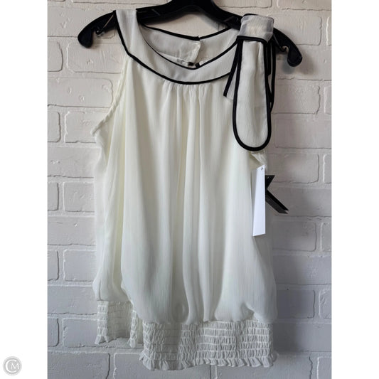 Top Sleeveless By Iz Byer In Black & White, Size: Xl