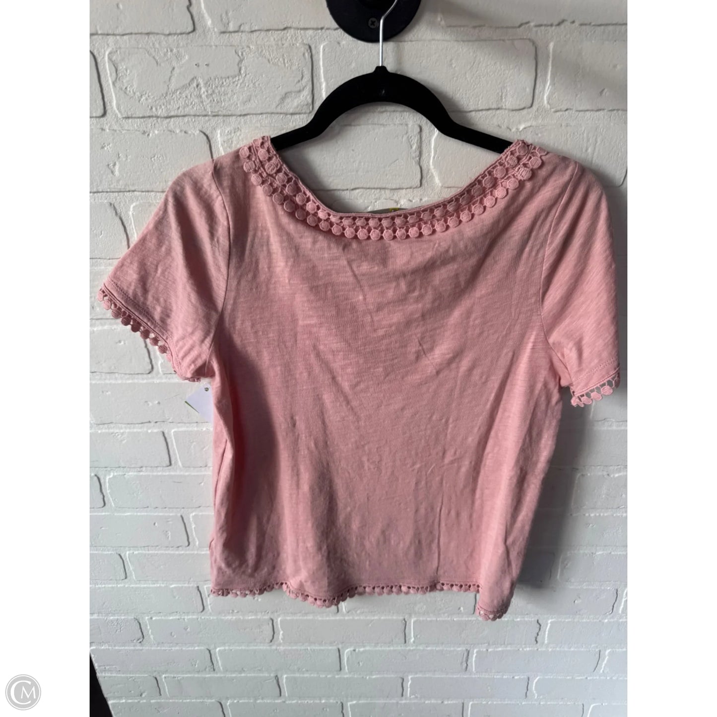 Top Short Sleeve By Boden In Peach, Size: S