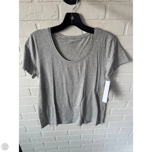 Top Short Sleeve Basic By Garnet Hill In Grey, Size: M
