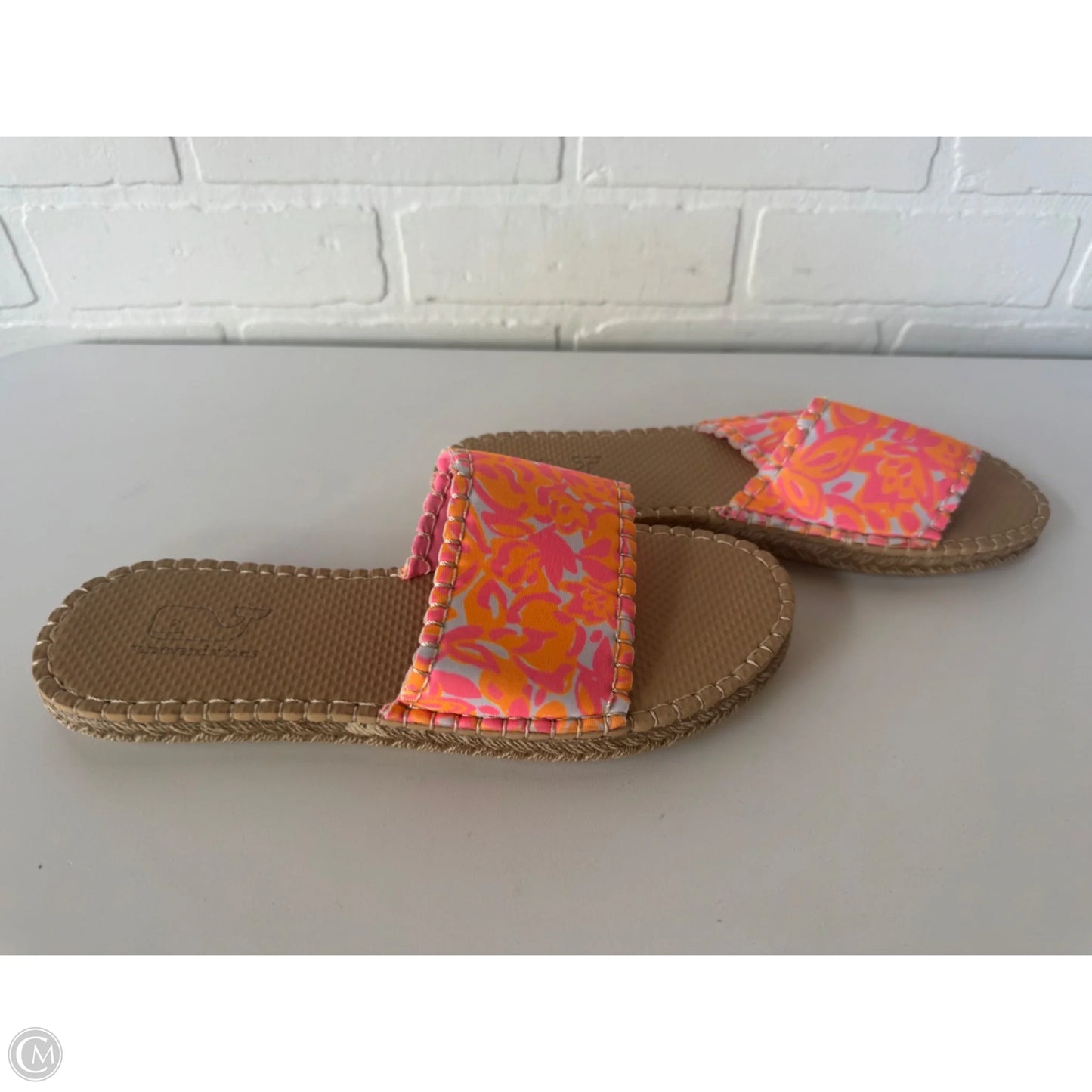 Shoes Flats By Vineyard Vines In Orange & Pink, Size: 10