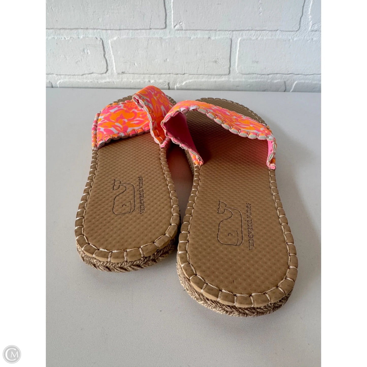 Shoes Flats By Vineyard Vines In Orange & Pink, Size: 10