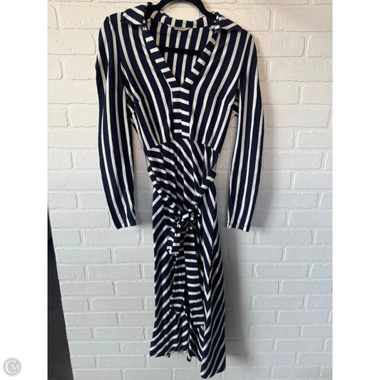 Dress Work By Boden In Blue & White, Size: Xs