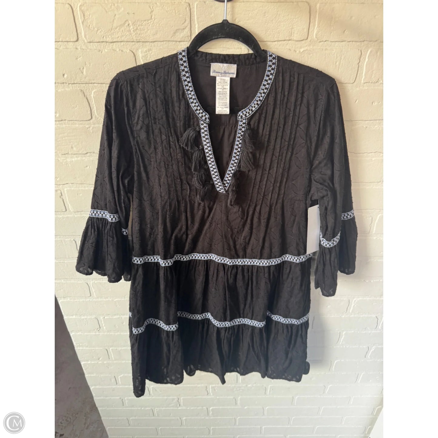 Dress Casual Short By Tommy Bahama In Black & Blue, Size: S