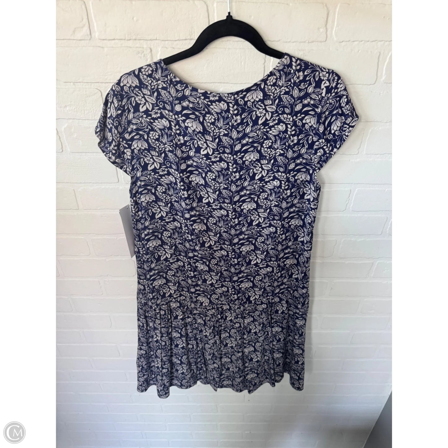 Dress Casual Short By Garnet Hill In Blue & White, Size: M
