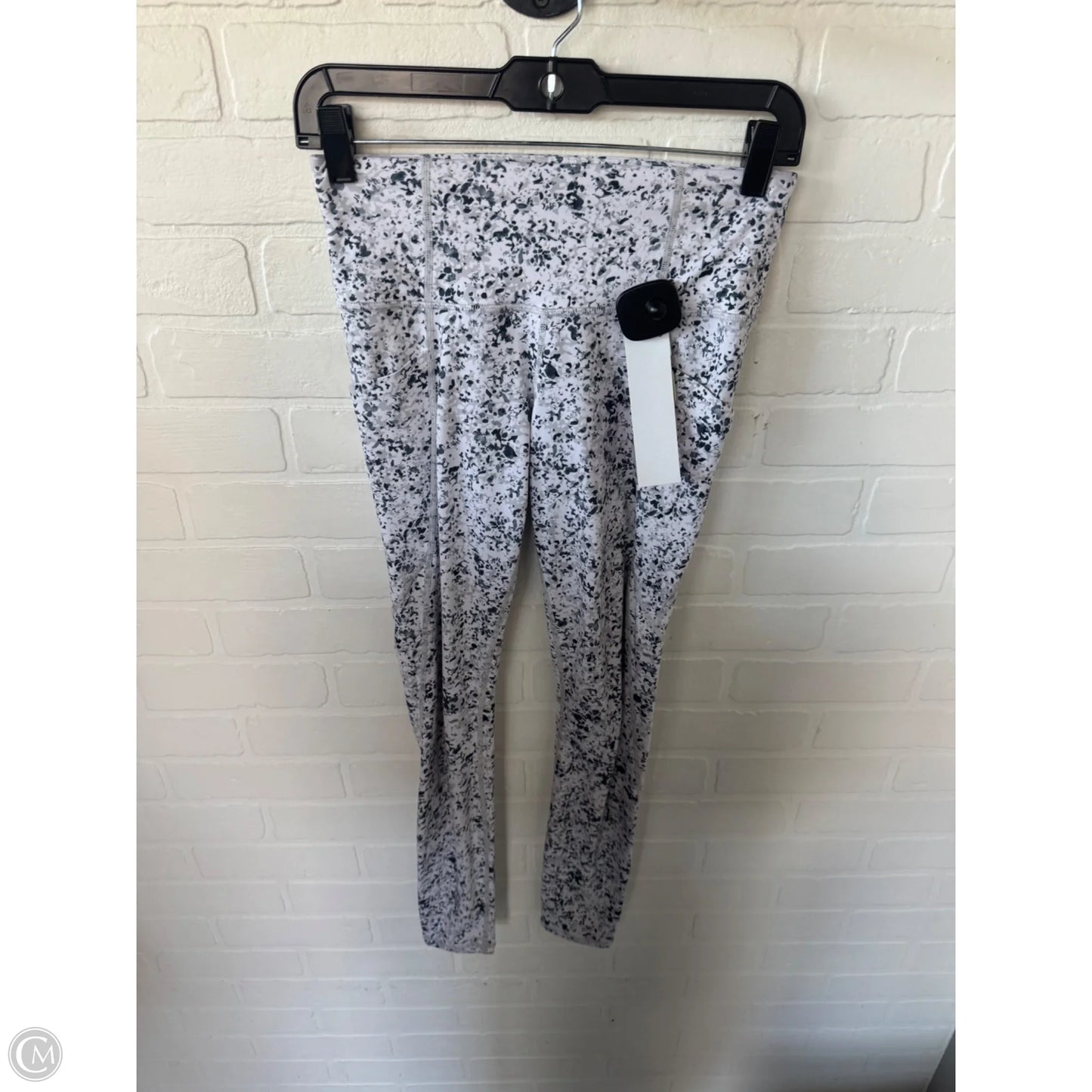 Athletic Leggings By Athleta In Grey & White, Size: 0