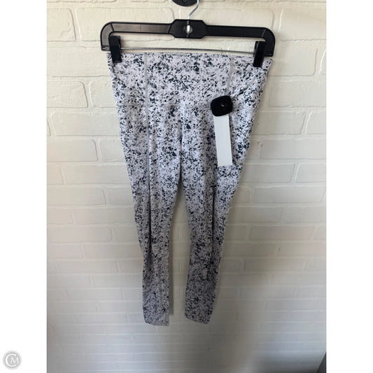 Athletic Leggings By Athleta In Grey & White, Size: 0