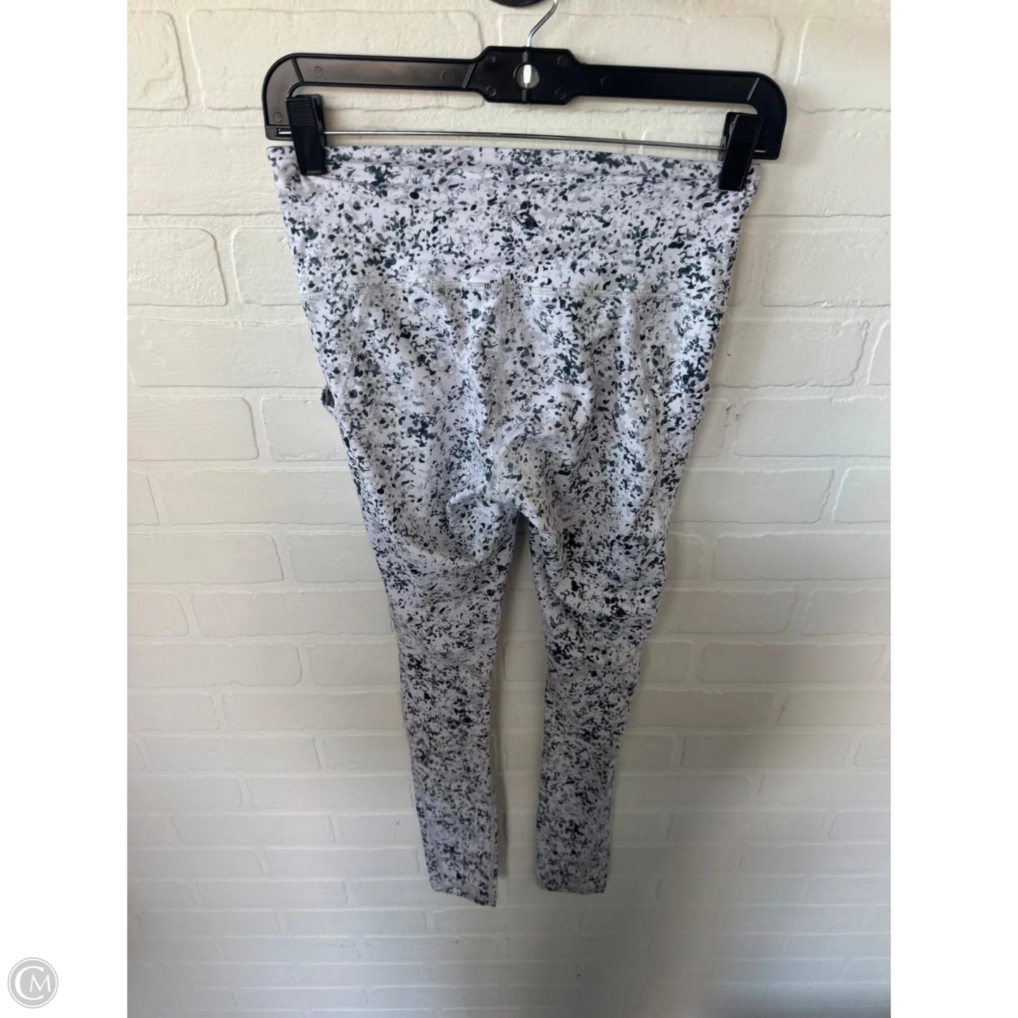 Athletic Leggings By Athleta In Grey & White, Size: 0
