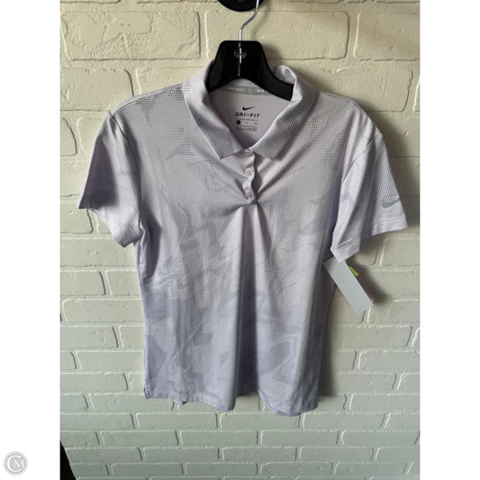 Athletic Top Short Sleeve By Nike Apparel In Purple, Size: S