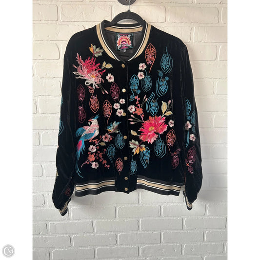 Jacket Designer By Johnny Was In Black, Size: L