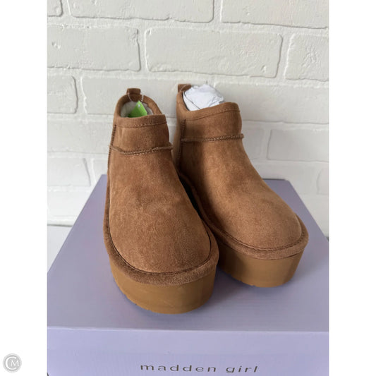 Boots Ankle Flats By Madden Girl In Brown, Size: 7.5