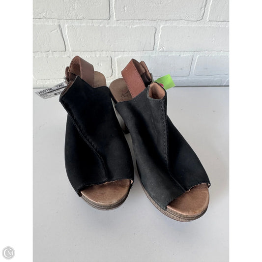 Sandals Heels Block By Dansko In Black, Size: 7.5