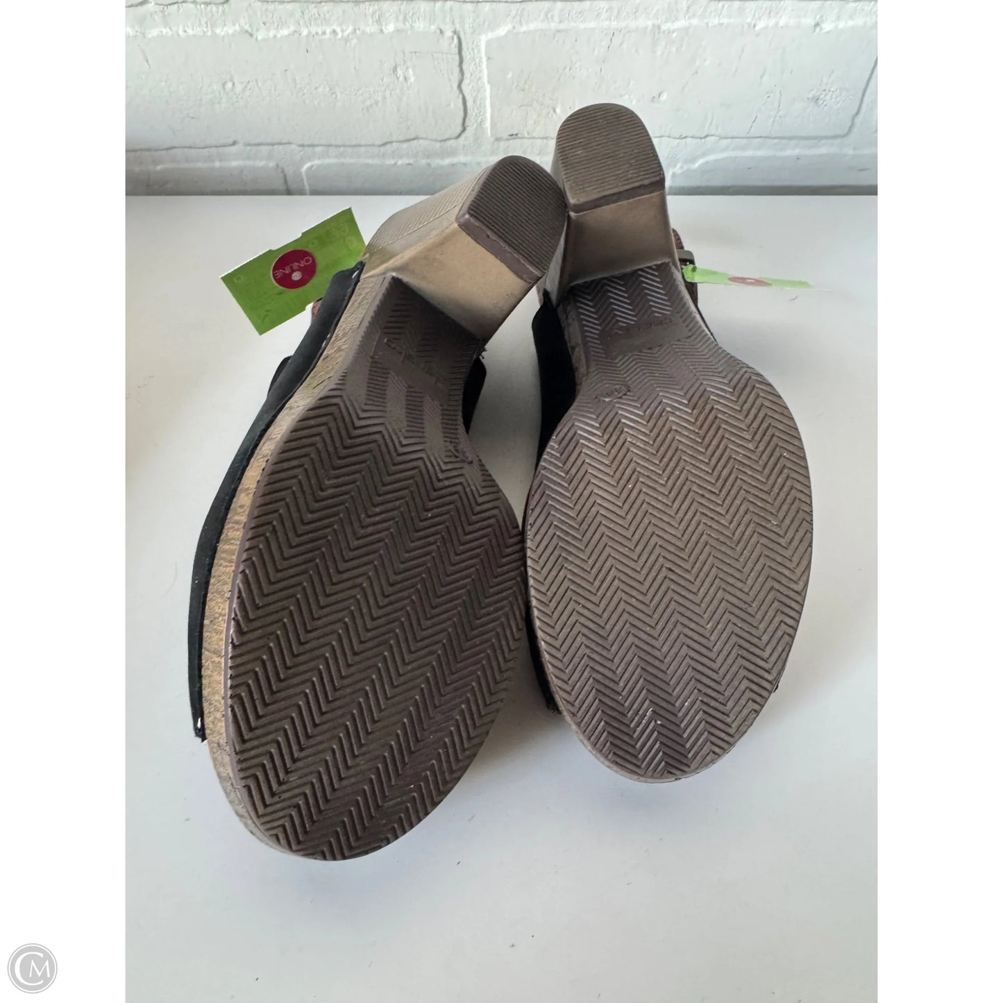 Sandals Heels Block By Dansko In Black, Size: 7.5