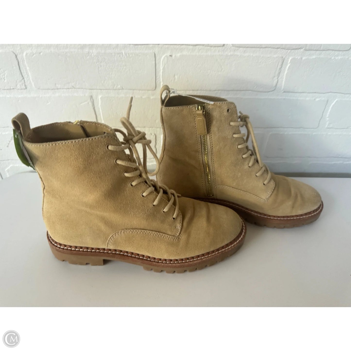Boots Ankle Flats By Vince In Tan, Size: 7.5