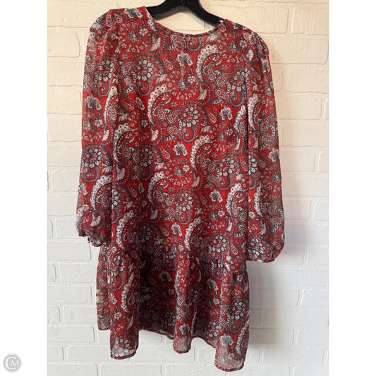 Dress Set 2pc By Loft In Red & Silver, Size: Xs
