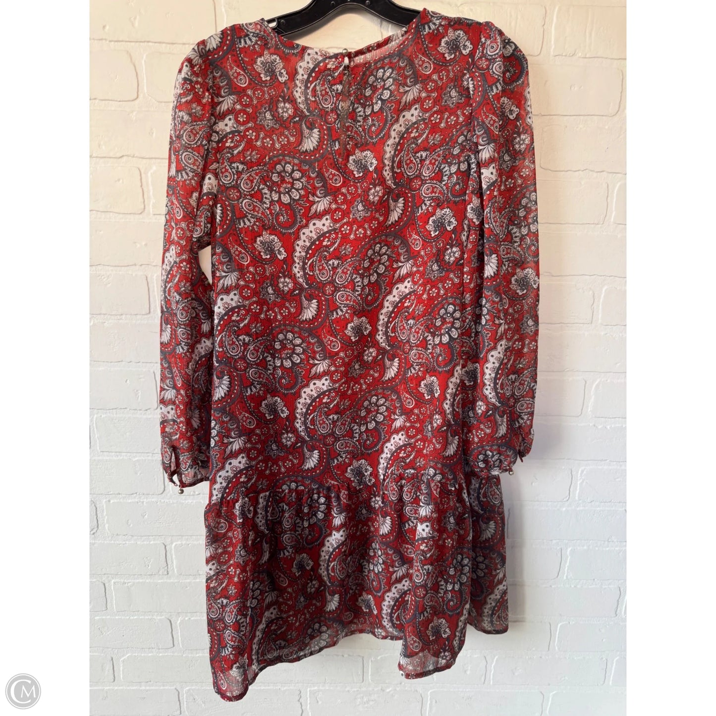Dress Set 2pc By Loft In Red & Silver, Size: Xs