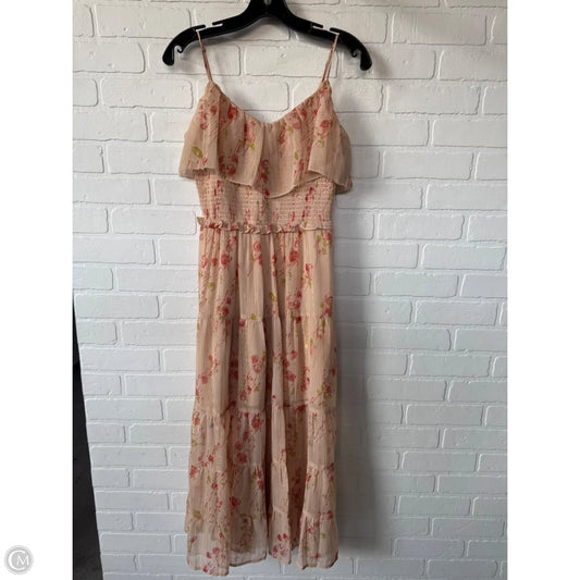 Dress Casual Midi By Paige In Tan, Size: S