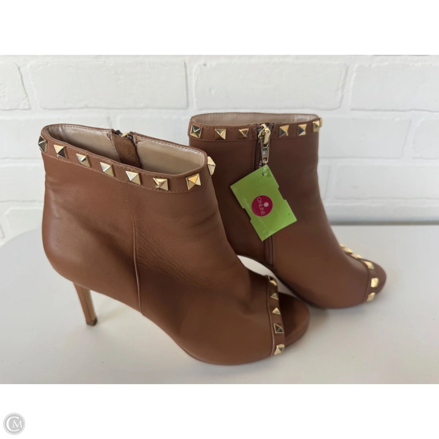 Boots Ankle Heels By White House Black Market In Brown & Gold, Size: 7