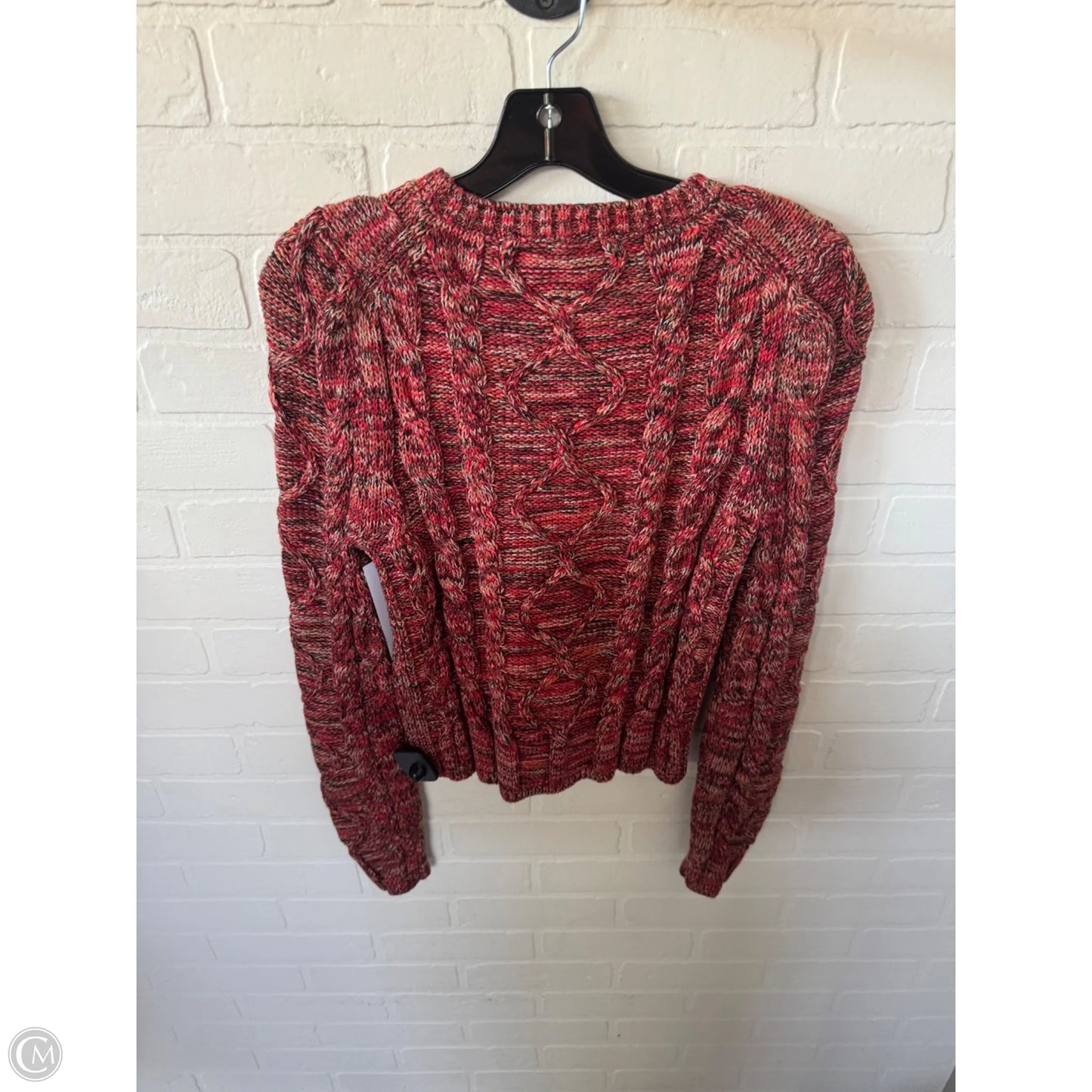 Sweater By Maeve In Orange & Red, Size: S