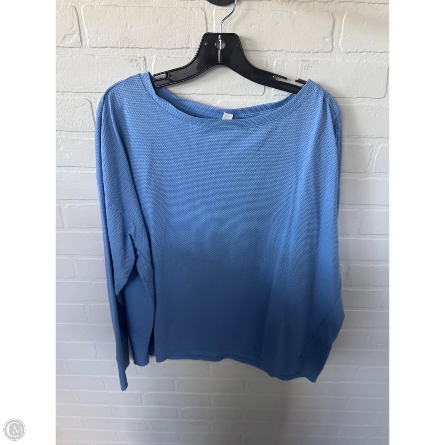 Athletic Top Long Sleeve Crewneck By Zella In Blue, Size: Xl