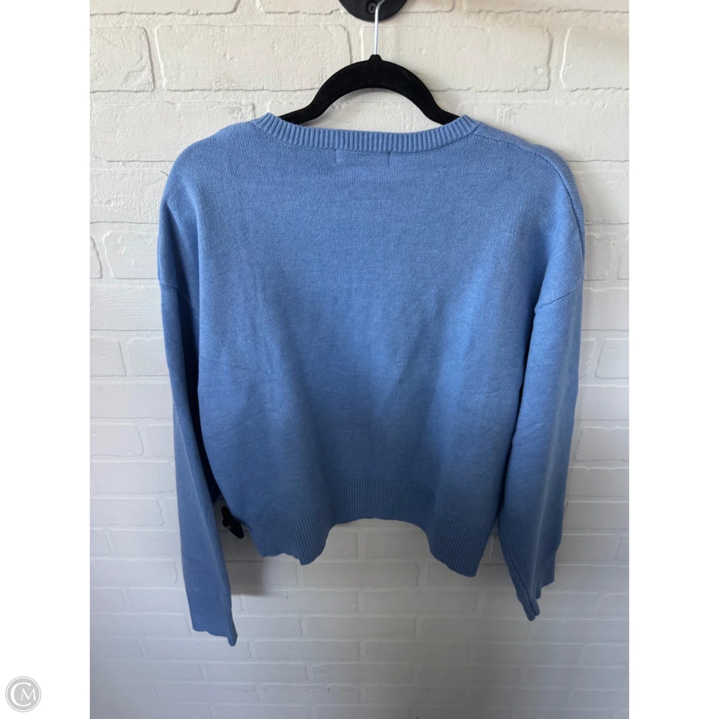 Sweater Cardigan By Trendy Queen In Blue, Size: Xl