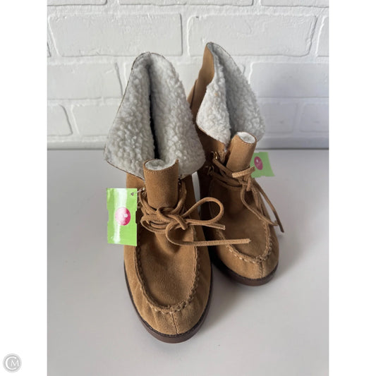 Boots Ankle Heels By Michael By Michael Kors In Tan, Size: 8.5