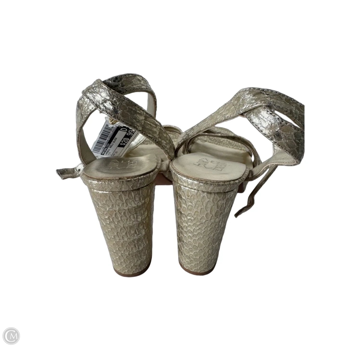 Sandals Heels Block By Naturalizer In Gold, Size: 11