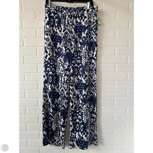 Pants Wide Leg By Rachel Zoe In Blue & White, Size: 8