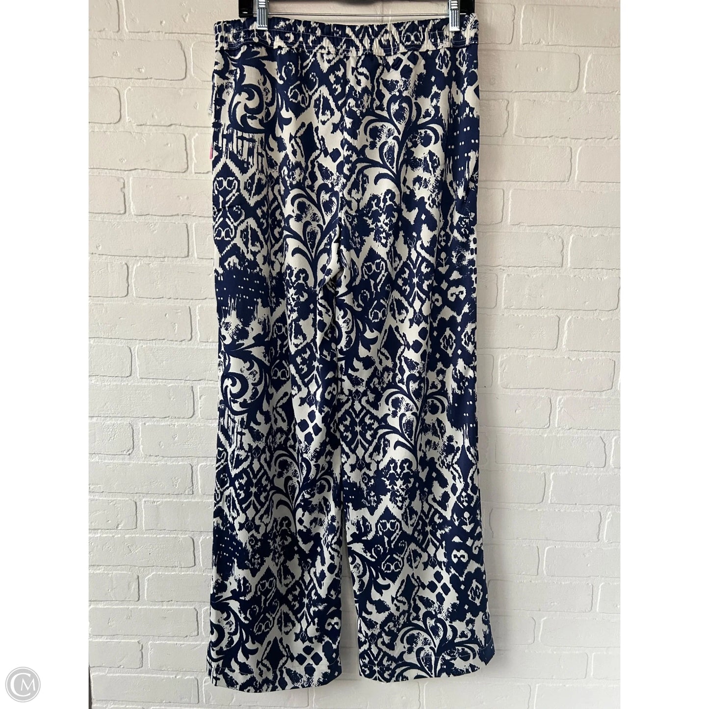 Pants Wide Leg By Rachel Zoe In Blue & White, Size: 8