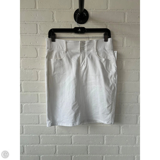Skirt Mini & Short By Apt 9 In White Denim, Size: 6