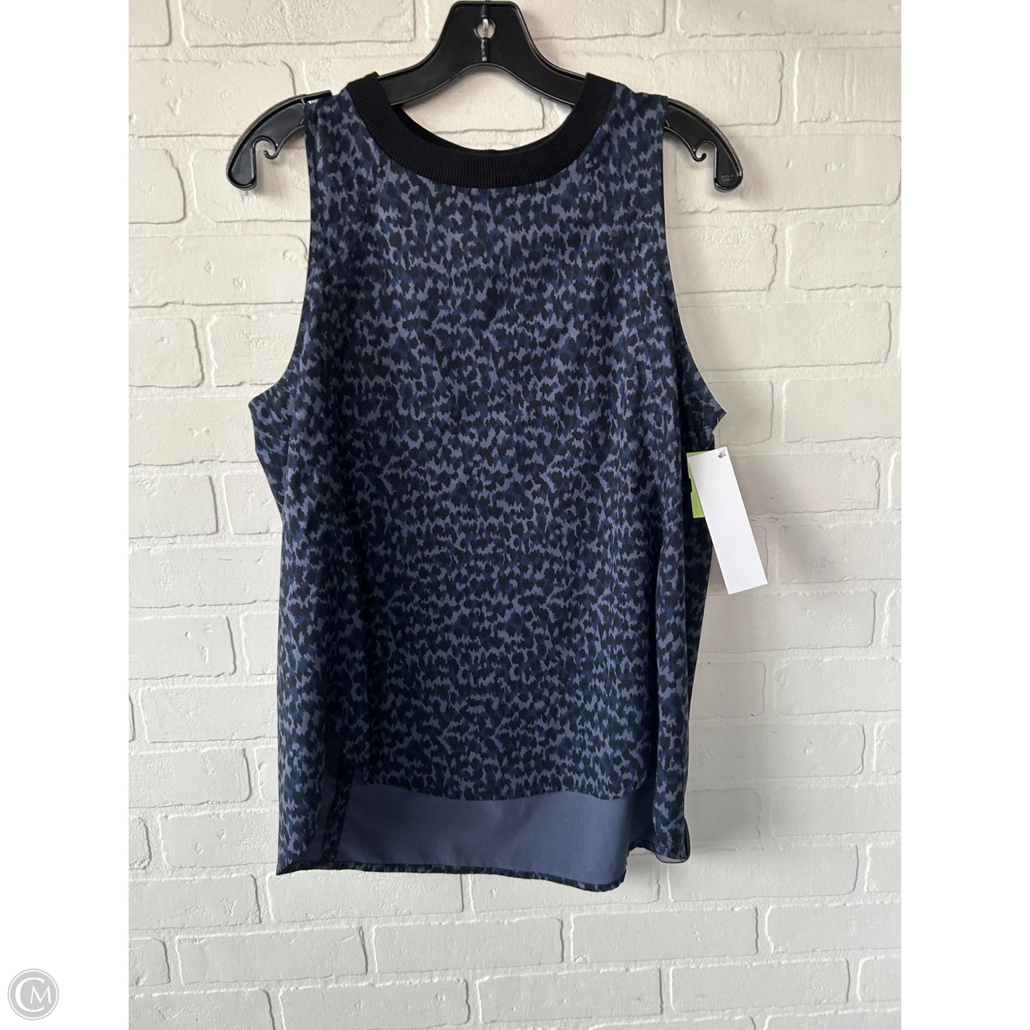 Athletic Tank Top By Athleta In Black & Blue, Size: M