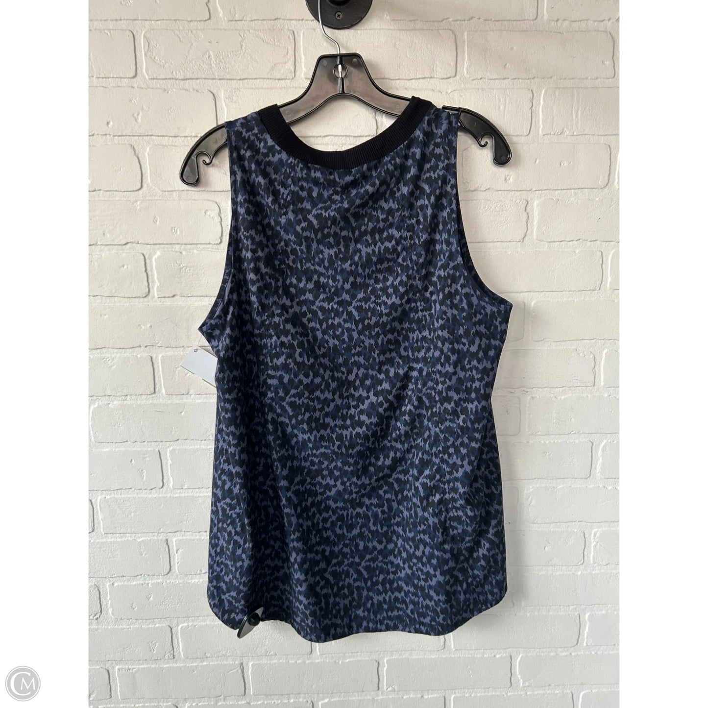 Athletic Tank Top By Athleta In Black & Blue, Size: M