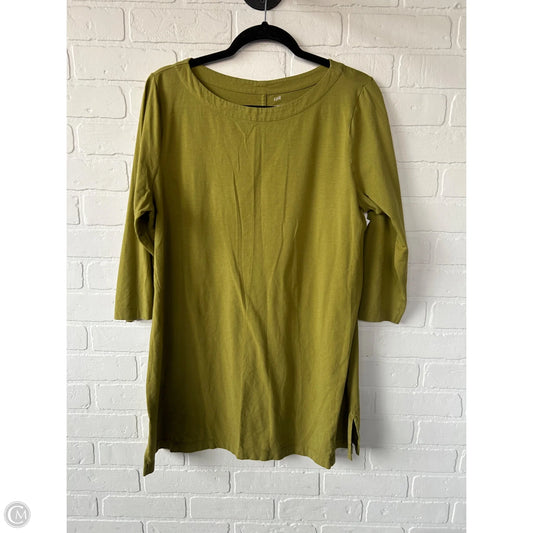 Tunic 3/4 Sleeve By J. Jill In Green, Size: L