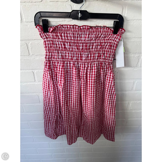 Top Sleeveless By Free People In Red & White, Size: Xs