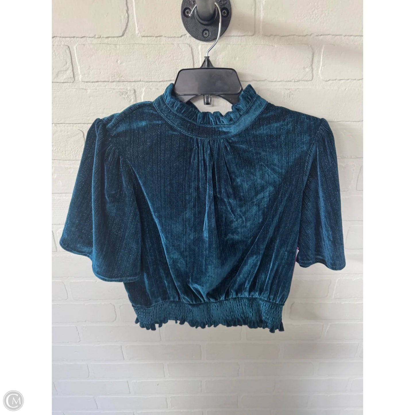 Top Short Sleeve By Voy In Blue, Size: S