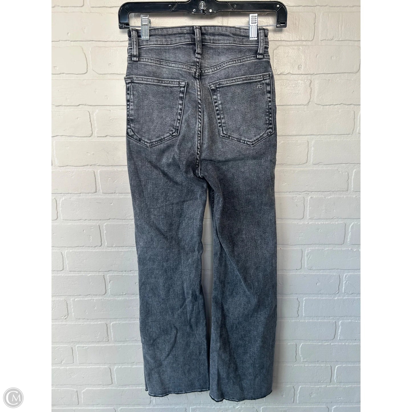Jeans Boot Cut By Rag And Bone In Grey Denim, Size: 0