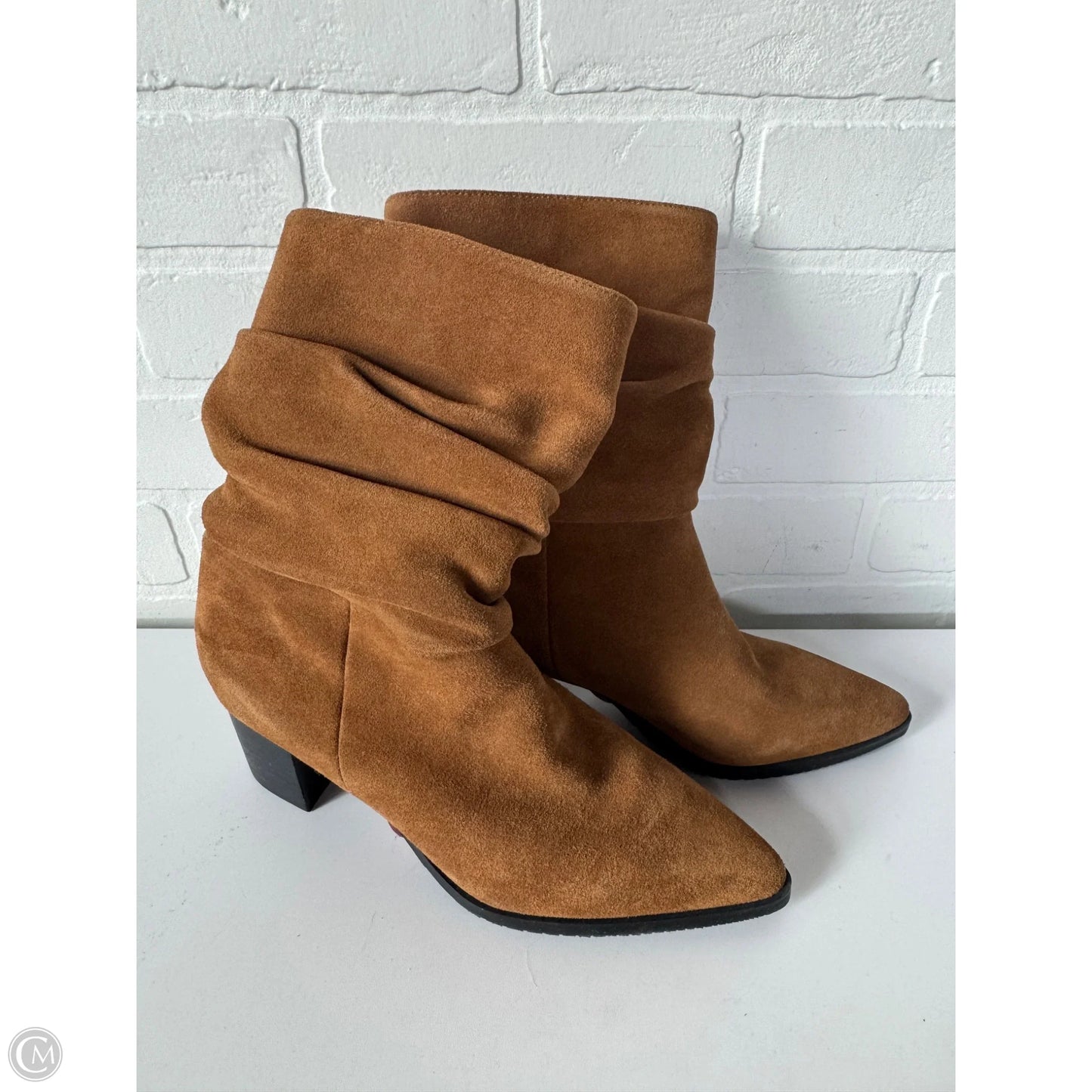 Boots Mid-calf Heels By Blondo In Brown, Size: 8