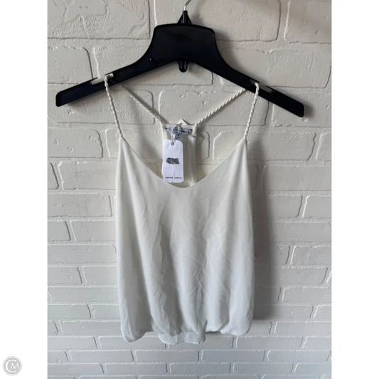 Top Sleeveless By Naked Zebra In White, Size: S