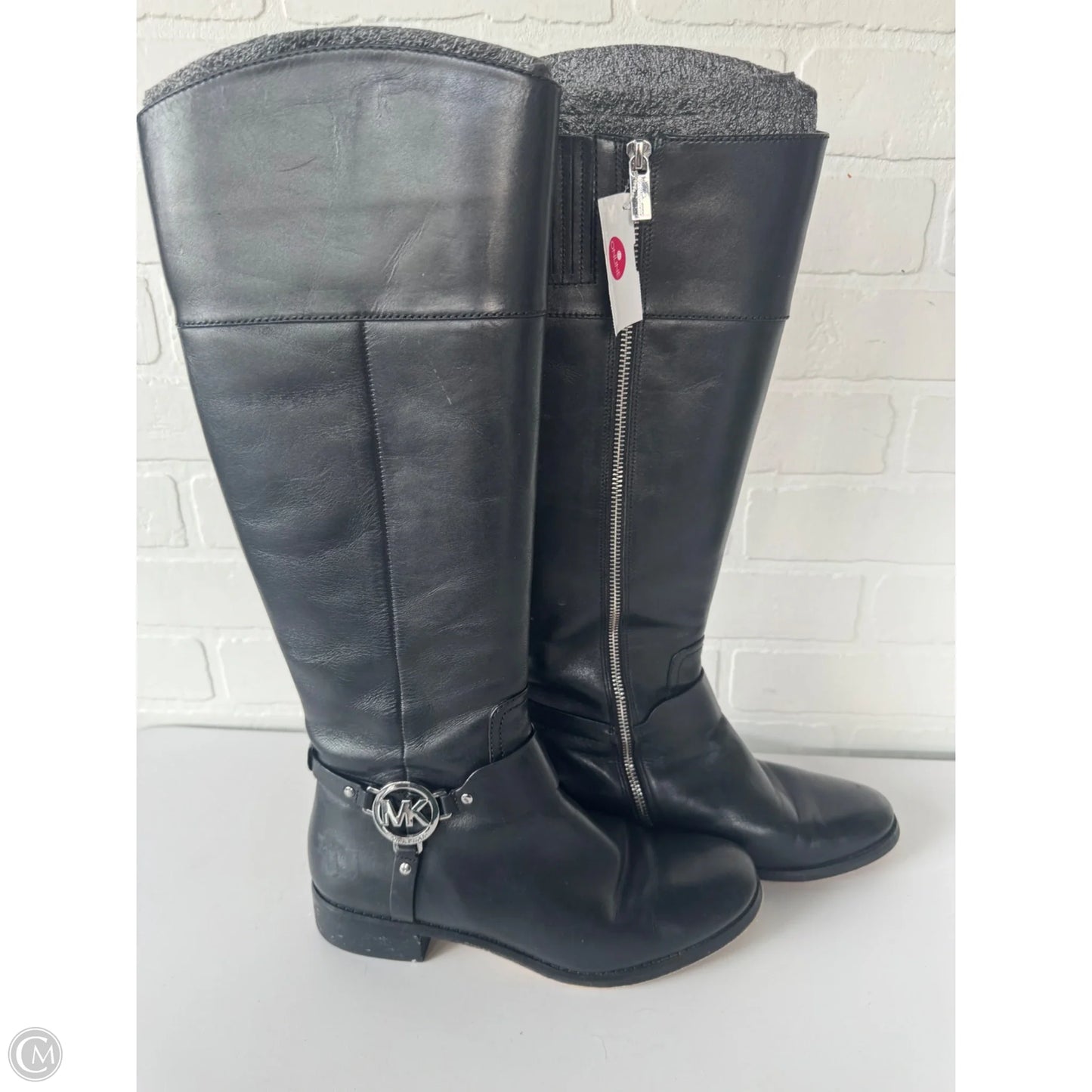 Boots Designer By Michael Kors In Black, Size: 8
