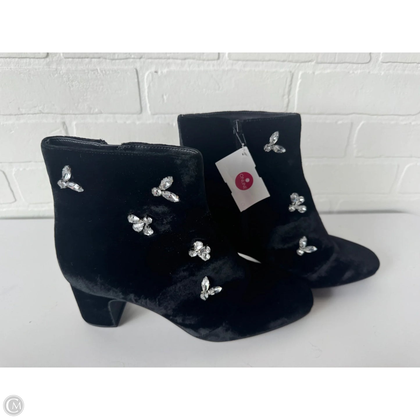 Boots Ankle Heels By Anne Klein In Black, Size: 8